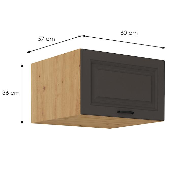 Küchenschrank Stilo graphit matt/artisan 60 Nagu-36 1F