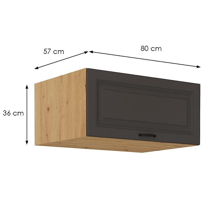 Küchenschrank Stilo graphit matt/artisan 80 Nagu-36 1F