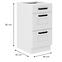 Küchenschrank Luna weiß matt/weiß 40D 3S BB,2