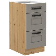 Küchenschrank Luna claygrey/artisan 40D 3S BB
