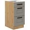 Küchenschrank Luna claygrey/artisan 40D 3S BB