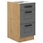 Küchenschrank Luna dustgrey/artisan 40D 3S BB