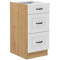 Küchenschrank Stilo weiß matt/artisan 40D 3S BB