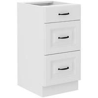 Küchenschrank Stilo weiß matt/weiß 40D 3S BB