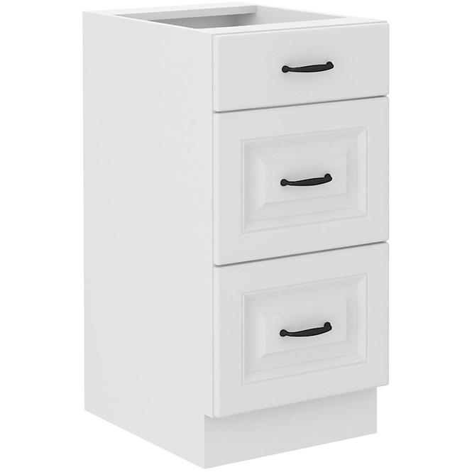 Küchenschrank Stilo weiß matt/weiß 40D 3S BB