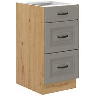 Küchenschrank Stilo claygrey/artisan 40D 3S BB
