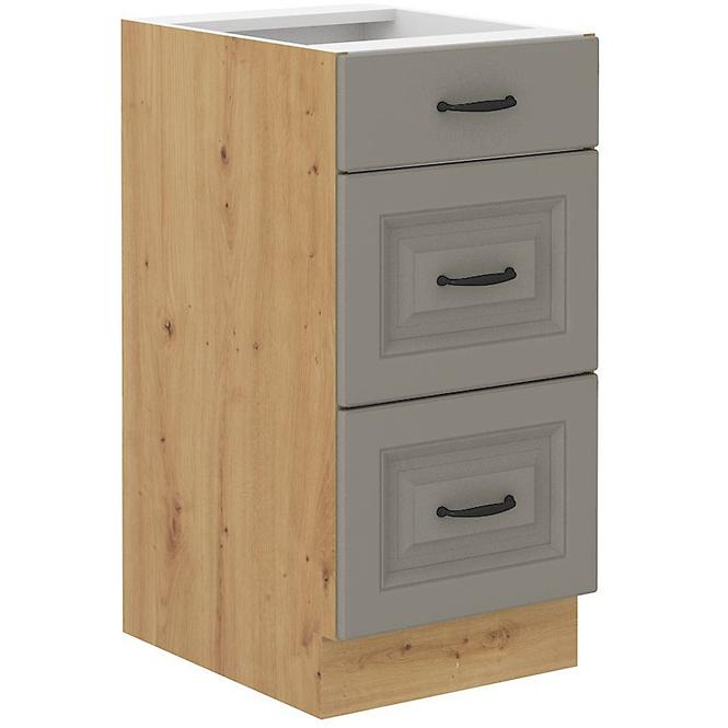 Küchenschrank Stilo claygrey/artisan 40D 3S BB