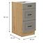 Küchenschrank Stilo claygrey/artisan 40D 3S BB,2