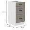 Küchenschrank Stilo claygrey/weiß 40D 3S BB,2