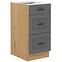 Küchenschrank Stilo dustgrey/artisan 40D 3S BB