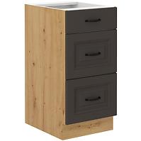 Küchenschrank Stilo graphit matt/artisan 40D 3S BB