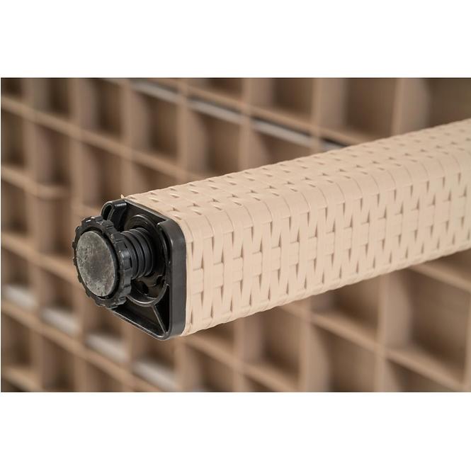 Tisch aus Kunststoff Infinity Beige, 147x87 cm
