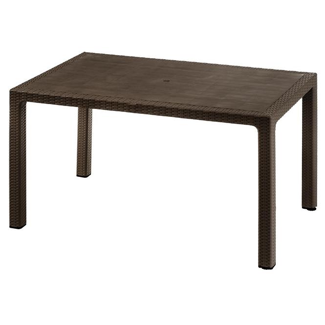Tisch aus Kunststoff Infinity Braun, 147x87 cm