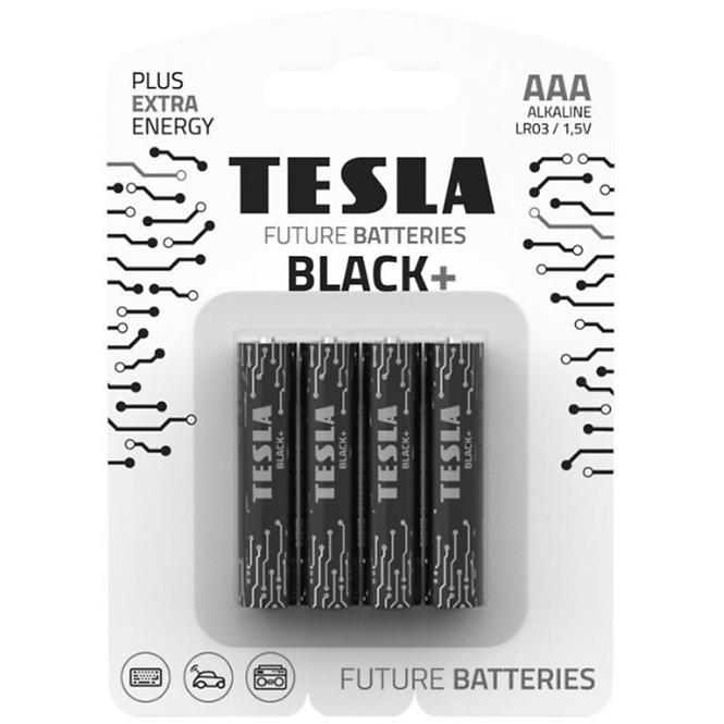 Batterie Tesla AAA LR03 Black+ 4 Stk.