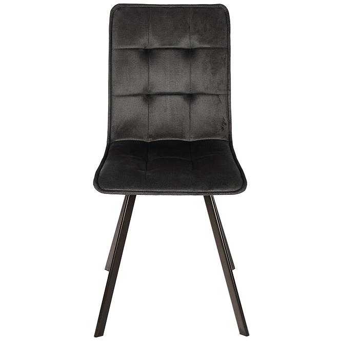 Stuhl Orlando schwarzer Velours
