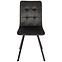Stuhl Orlando schwarzer Velours,2