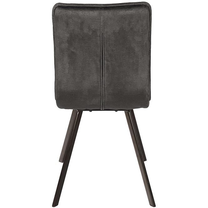 Stuhl Orlando schwarzer Velours