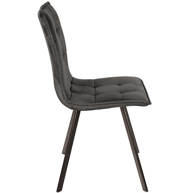 Stuhl Orlando schwarzer Velours