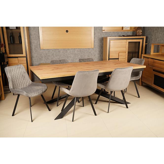 Tische St-33 160x90+2x40 eiche wotan/schwarz