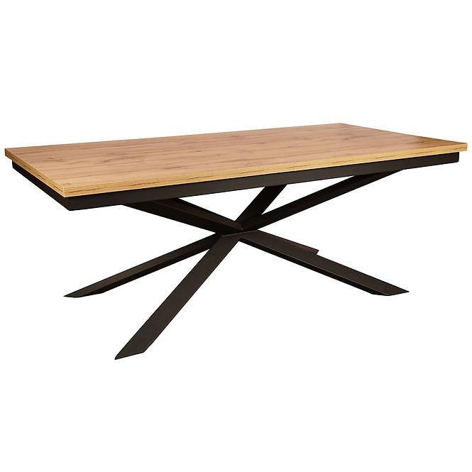 Tische St-33 160x90+60 eiche wotan/schwarz