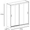 Schrank Lizbona 2 203cm Weiß/Rauchglas 203cm,3