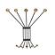 Elvis 5 Wandgarderobe 5 Haken 5315-2025 grau/Buche
