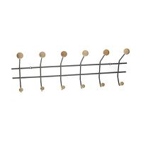 Elvis 6 Wandgarderobe 6 Haken grau/Buche 5316-2025