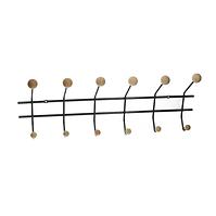 Elvis 6 Wandgarderobe 6 Haken  Anthrazit/Buche 5316-2120