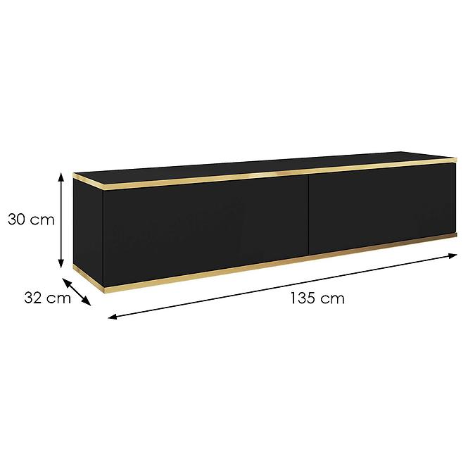 Tv tisch Oro 135 schwarz