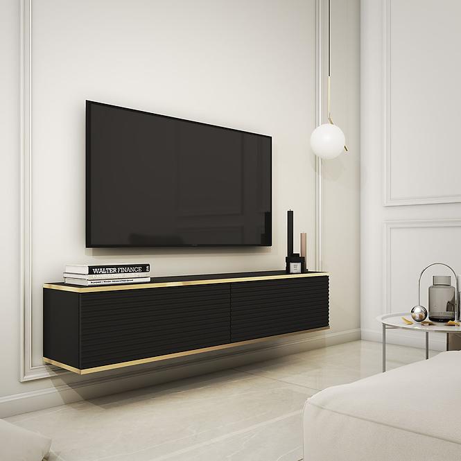 Tv tisch Oro 135 MDF schwarz