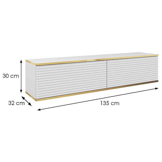 Tv tisch Oro 135 MDF weiß