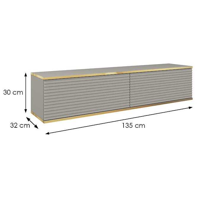 Tv tisch Oro 135 MDF grau