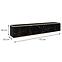 Tv tisch Oro 175 schwarzer Marmor,2