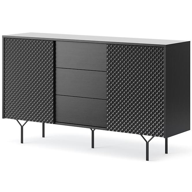 Kommode Raven KSZ144 2D schwarz