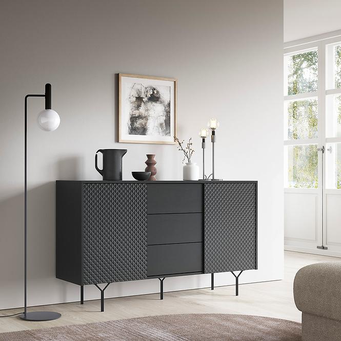Kommode Raven KSZ144 2D schwarz
