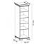 Vitrine Kora 58cm Eiche Canyon, KRW1,3