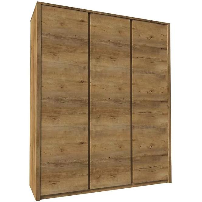 Schrank Montana 166cm Eiche Lefkas Dunkel, S3D