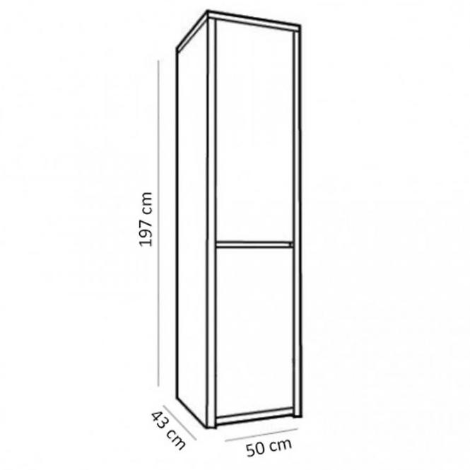 Schrank Montana 50cm Eiche Trüffel, S1D