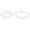 Freistehende Badewanne Milano 150 REA-W2000,2