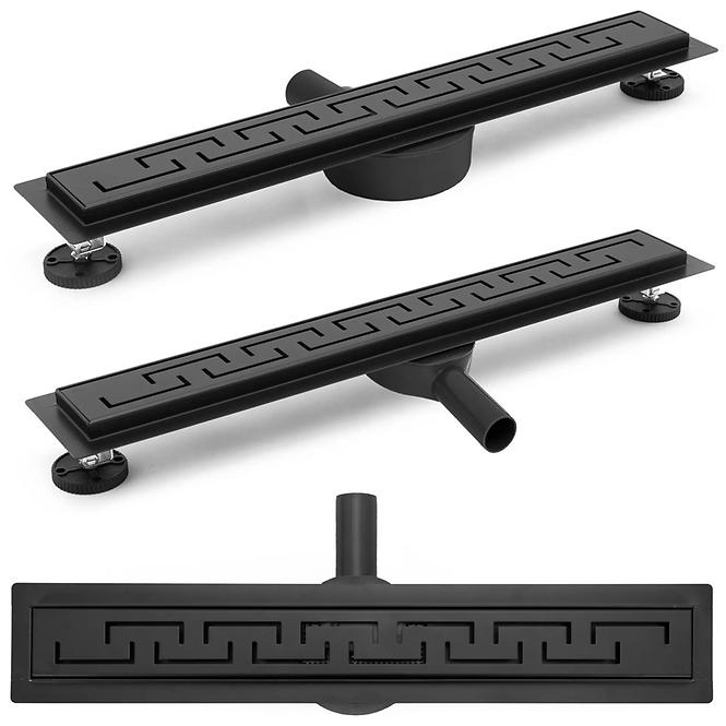 Duschablaufrinne Rea Greek Pro Schwarz 600