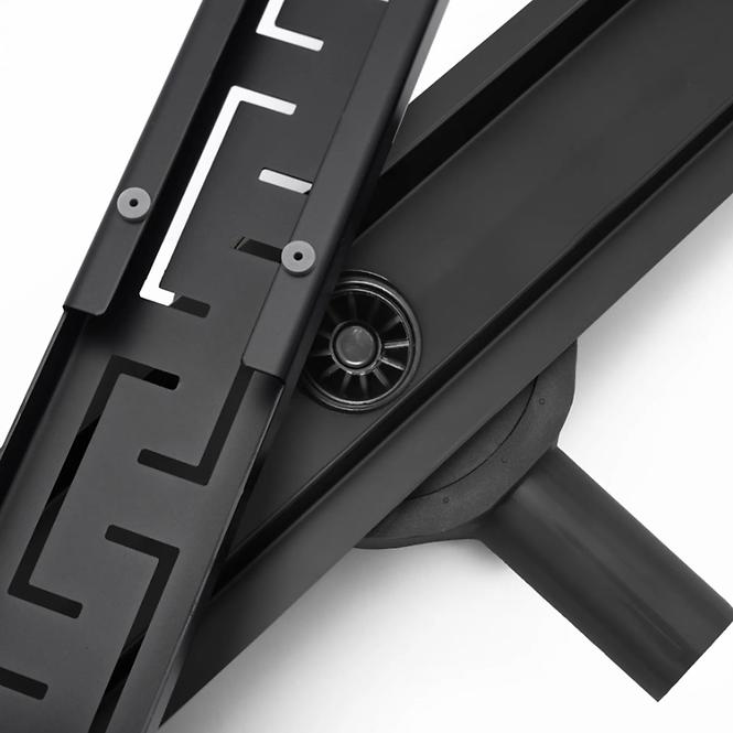 Duschablaufrinne Rea Greek Pro Schwarz 800