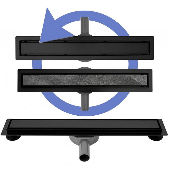 Duschablaufrinne Rea Neo&Pure Pro Schwarz 500