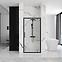 Duschtür Rapid Swing 90x195 black Rea K6409,2