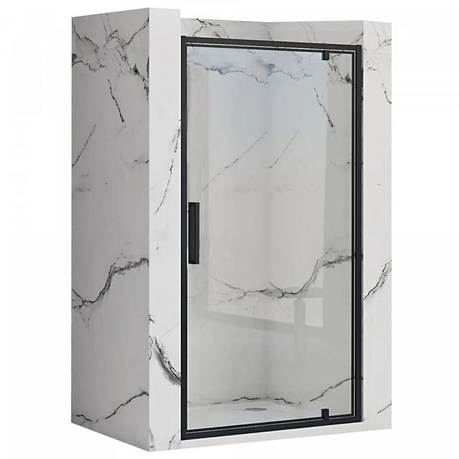 Duschtür Rapid Swing 90x195 black Rea K6409