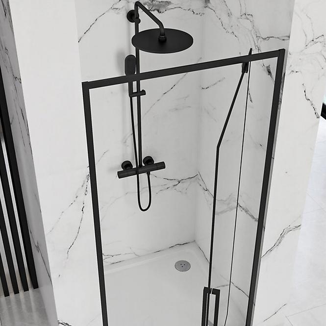 Duschtür Rapid Swing 90x195 black Rea K6409
