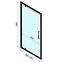 Duschtür Rapid Swing 100x195 black Rea K6410,7