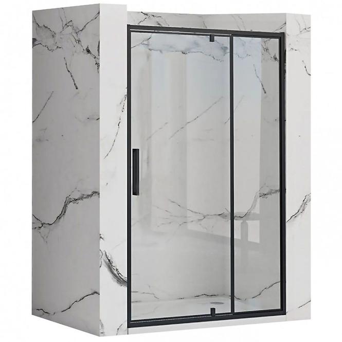 Duschtür Rapid Swing 120x195 black Rea K6413