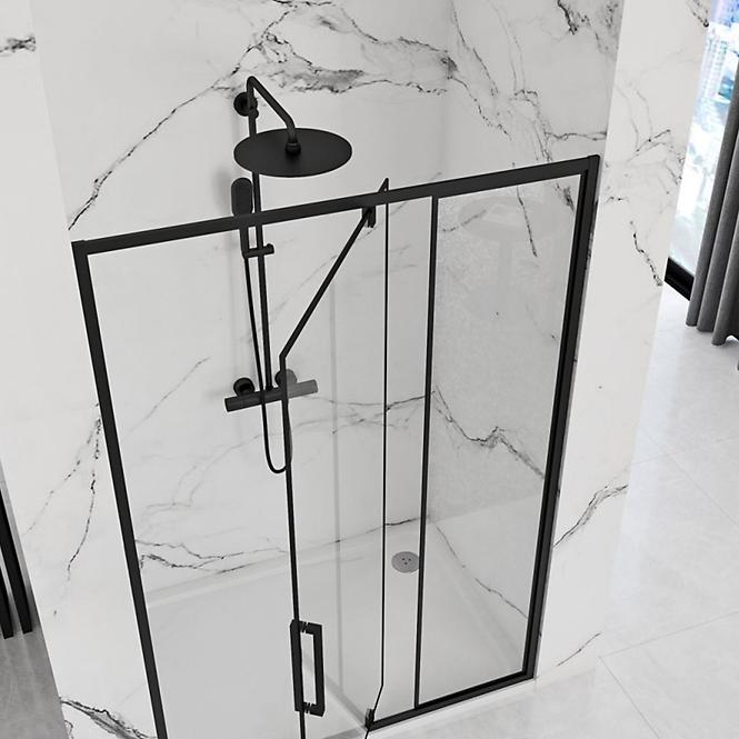 Duschtür Rapid Swing 120x195 black Rea K6413