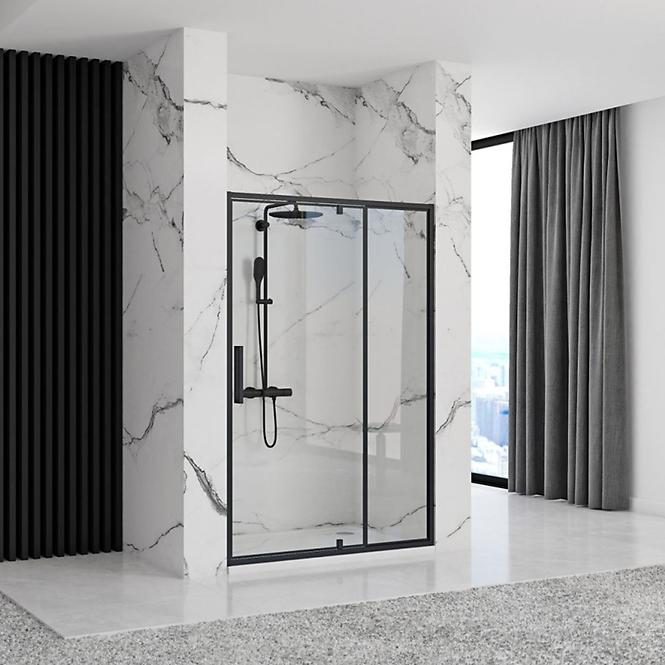Duschtür Rapid Swing 120x195 black Rea K6413