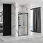 Duschtür Rapid Fold 80x195 black Rea K6418,4